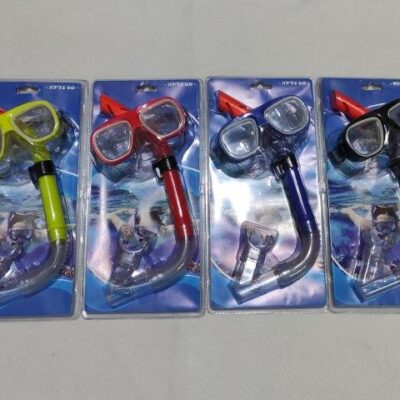 סט משקפת ושנורקל מגוון צבעים נוער- 843