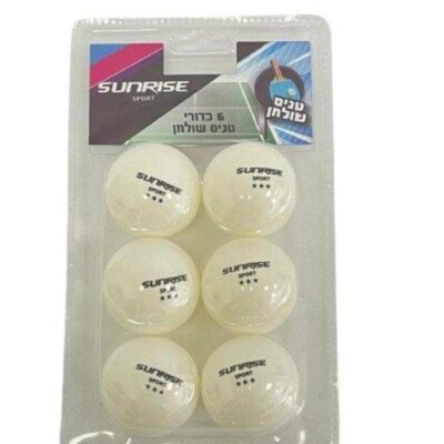 סט שישיית כדורי פינג פונג