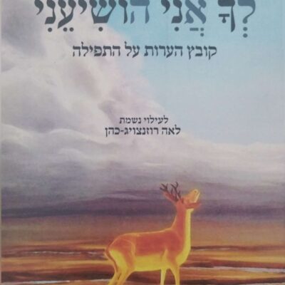 לך אני הושיעני - הרב בנימין רוזנצויג